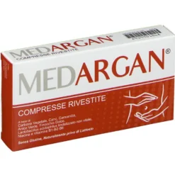 Shedir Pharma Medargan - Integratore per gas intestinali e la funzione digestiva, 30 compresse