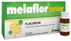 Shedir Pharma Melaflor Junior - Complemento alimentare Melaflor Junior per la flora, 12 flaconcini