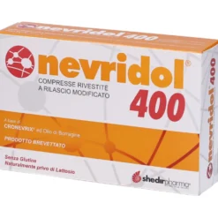 Shedir Pharma Nevridol 400 - Integratore alimentare per il sistema nervoso, 40 compresse