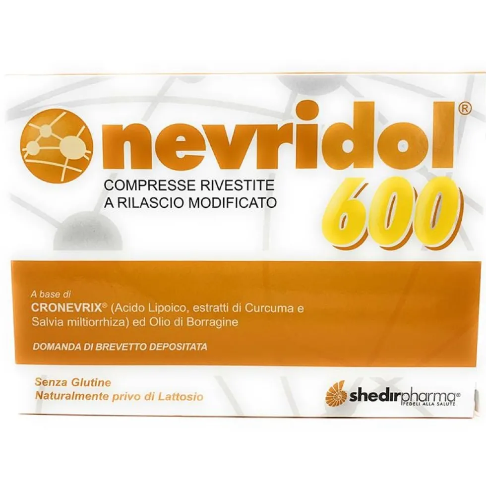 Shedir Pharma Nevridol 600 Integratore Alimentare, 30 Compresse