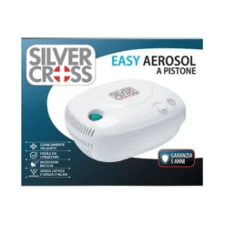 SilverCross Aerosol a pistone - Dispositivo medico per la terapia respiratoria, 1 pezzo