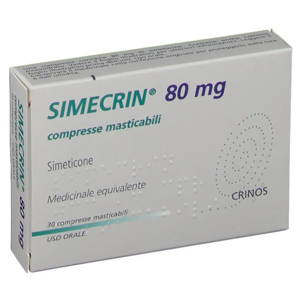 Simecrin 80 Mg Compresse Masticabili 30 Compresse