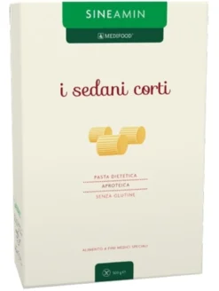 Sineamin Sedani corti senza glutine - Pasta aproteica per le diete speciali, 500 g