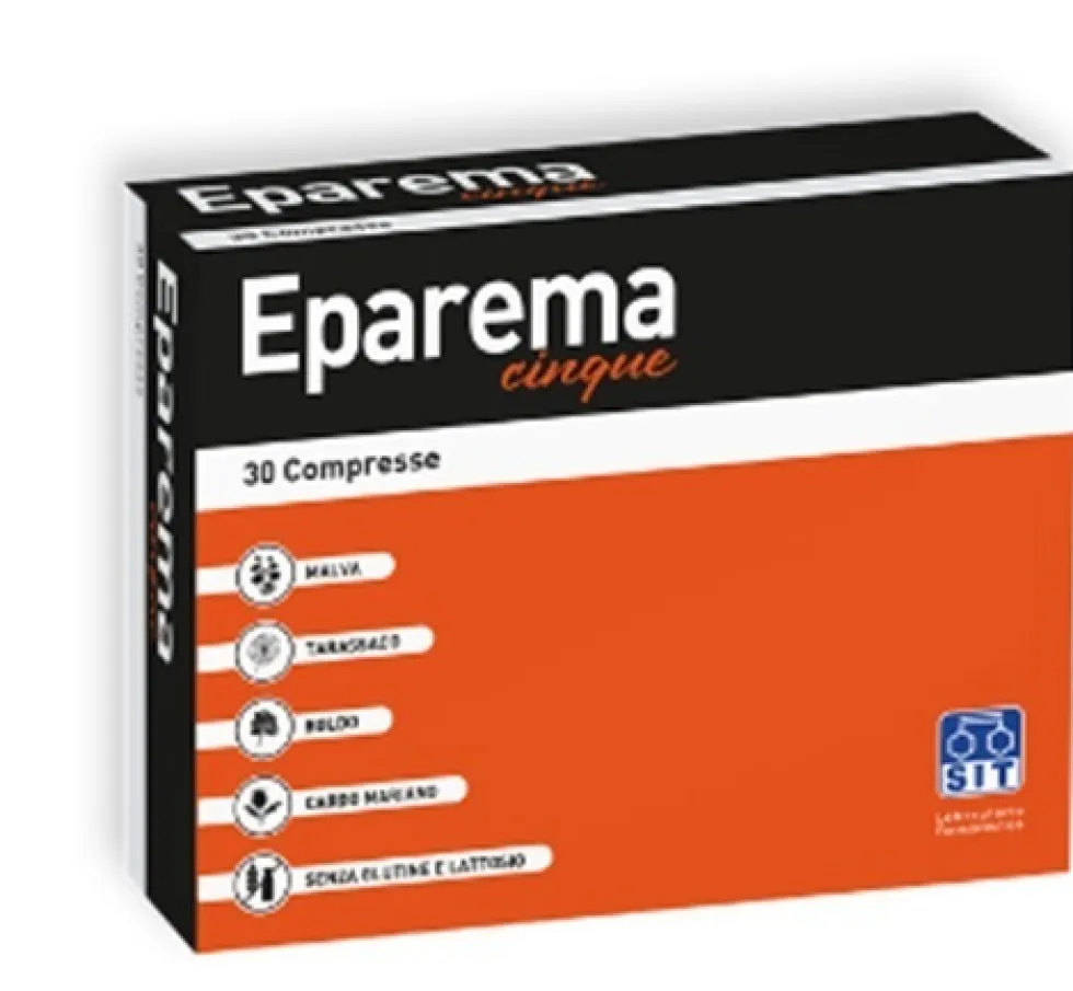 SIT Eparema Cinque - Integratore per la digestione e la depurazione, Eparema Cinque 30 compresse
