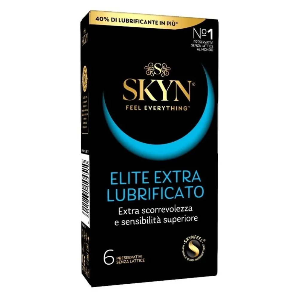 Skyn Elite Extra Lubrificato Profilattico, 6 preservativi