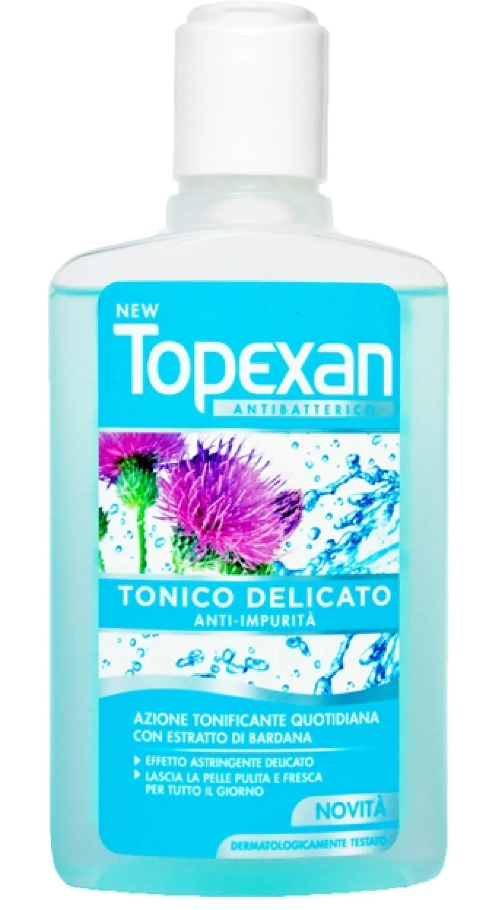 Soco New Topexan - Lozione per la pelle sensibile e acneica, tonico antibatterico 150 ml