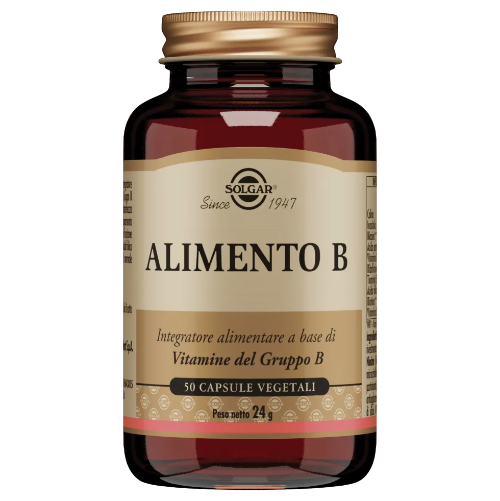 Solgar Alimento B - Integratore metabolismo energetico e sistema nervoso, 50 capsule