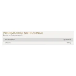 Solgar Amino Cisteina 500 Integratore Alimentare, 30 Capsule Vegetali
