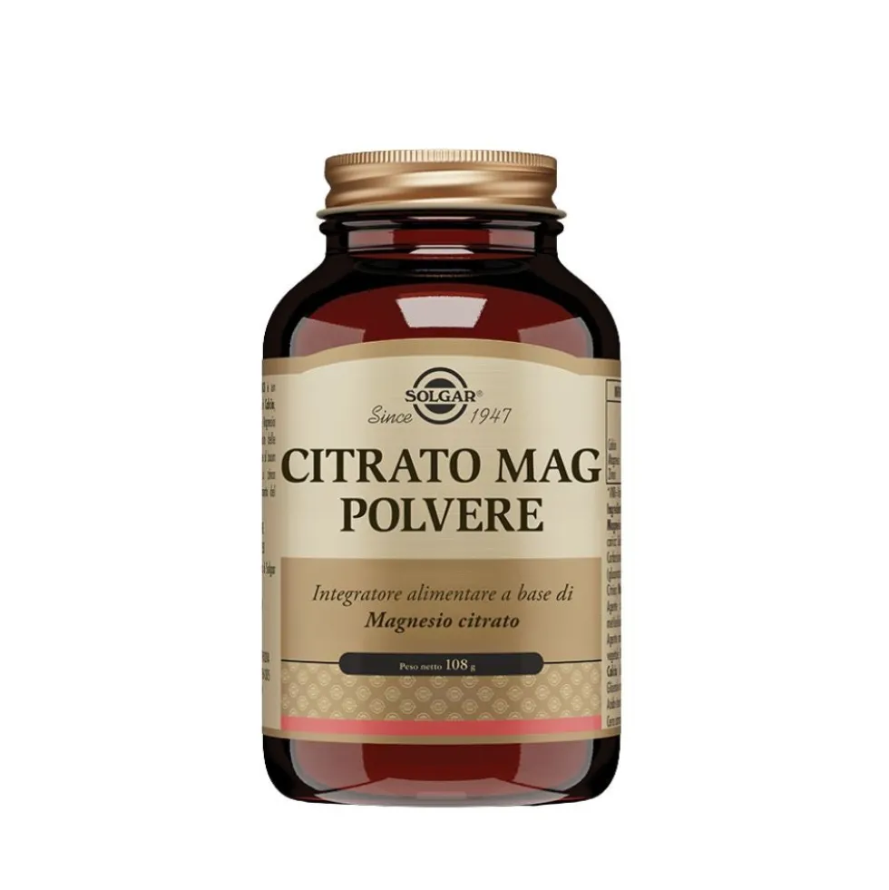 Solgar Citrato Mag Polvere Integratore Alimentare, 108g
