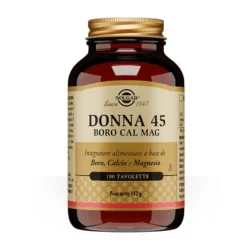 Solgar Donna 45 Boro Cal Mag - Integratore alimentare per la salute delle ossa, 100 tavolette