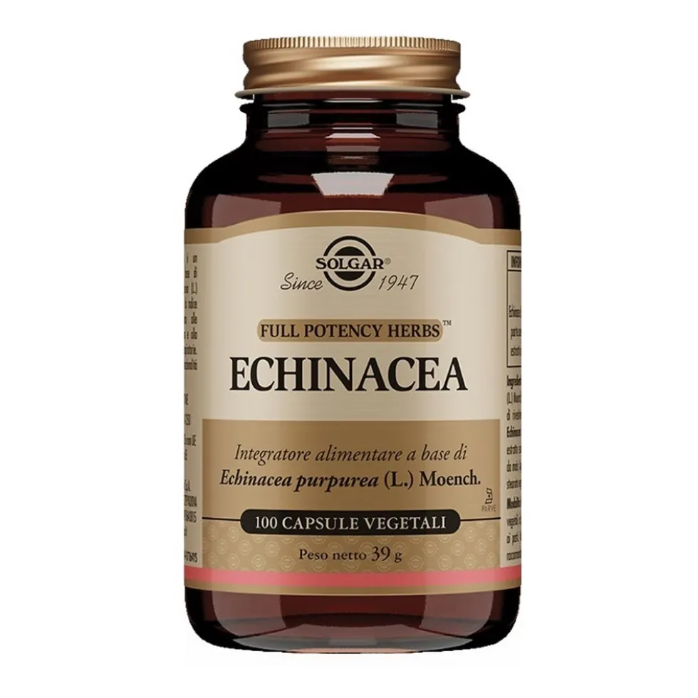 Solgar Echinacea - Integratore alimentare per le difese dell'organismo, 100 capsule vegetali