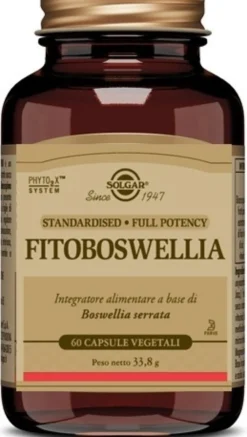 Solgar Fitoboswellia - Integratore Fitoboswellia per digestione e articolazioni, 60 capsule vegetali