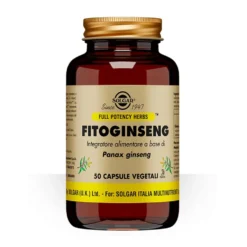 Solgar Fitoginseng - Un integratore Solgar fitoginseng per stanchezza e stress, 50 capsule vegetali