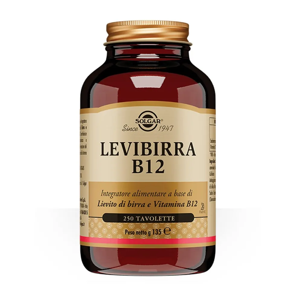 Solgar Levibirra B12 Integratore contro Stanchezza e Affaticamento,250 Tavolette