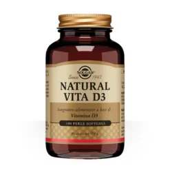 Solgar Natural Vita D3 - Integratore di vitamina D3 per le ossa e il sistema immunitario, 100 perle