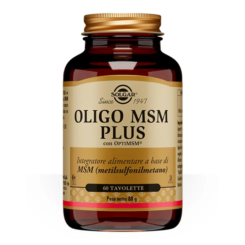 Solgar Oligo Msm Plus Integratore Alimentare, 60 Tavolette