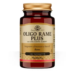 Solgar Oligo Rame Plus Integratore Antiossidante, 100 Compresse