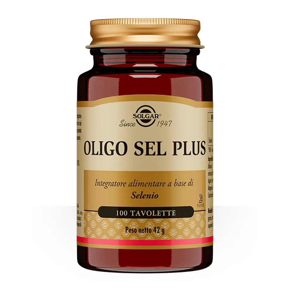 Solgar Oligo Sel Plus - Integratore di selenio per le difese e lo stress ossidativo, 100 tavolette