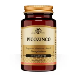 Solgar Picozinco - Integratore alimentare per pelle, ossa, capelli e unghie, 100 tavolette