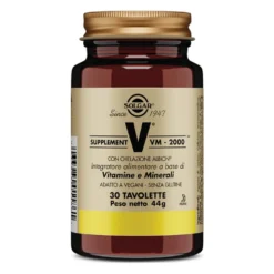 Solgar Supplement VM-2000 - Integratore multivitaminico e minerale per l'energia, 30 tavolette