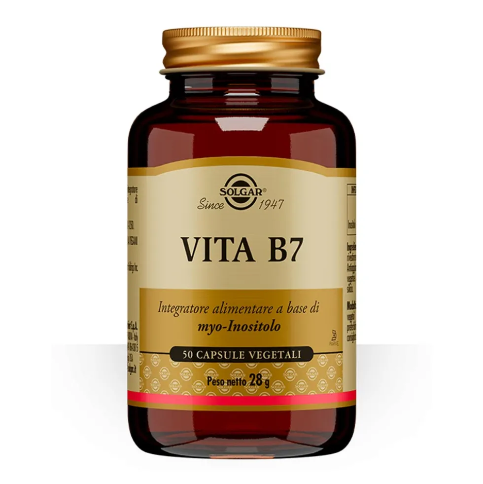 Solgar Vita B7 - Integratore di myo-inositolo per il benessere femminile, 50 capsule vegetali