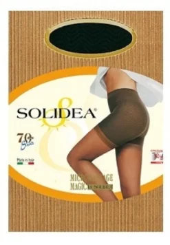 Solidea Magic 70DEN Sheer 12-15 mmHg - Collant anticellulite per il microcircolo taglia 4/XL colore camel, 1 paio