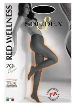 Solidea Red Wellness 70 DEN 12-15 mmHg - Collant a compressione per il microcircolo taglia 3 ML colore pavone , 1 paio