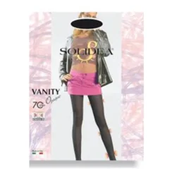Solidea Vanity 70DEN 12-15 mmHg Opaque - Collant a compressione per il microcircolo taglia 2 M colore granata, 1 paio