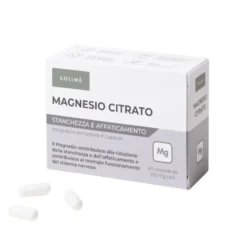 Solimè Magnesio Citrato Bibasico Integratore Stanchezza e Affaticamento, 60 Capsule