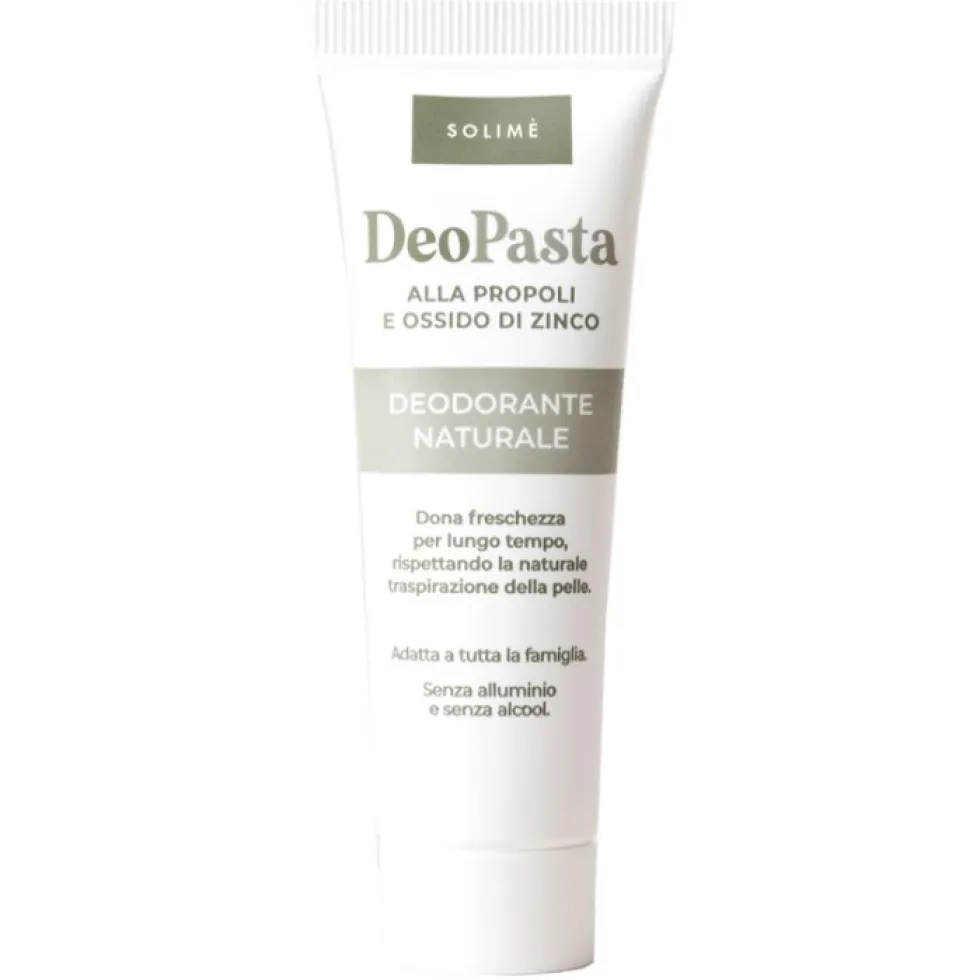 Solimè Propoli Pasta Deod - Pasta deodorante antibatterica per il corpo, tubo da 30 ml