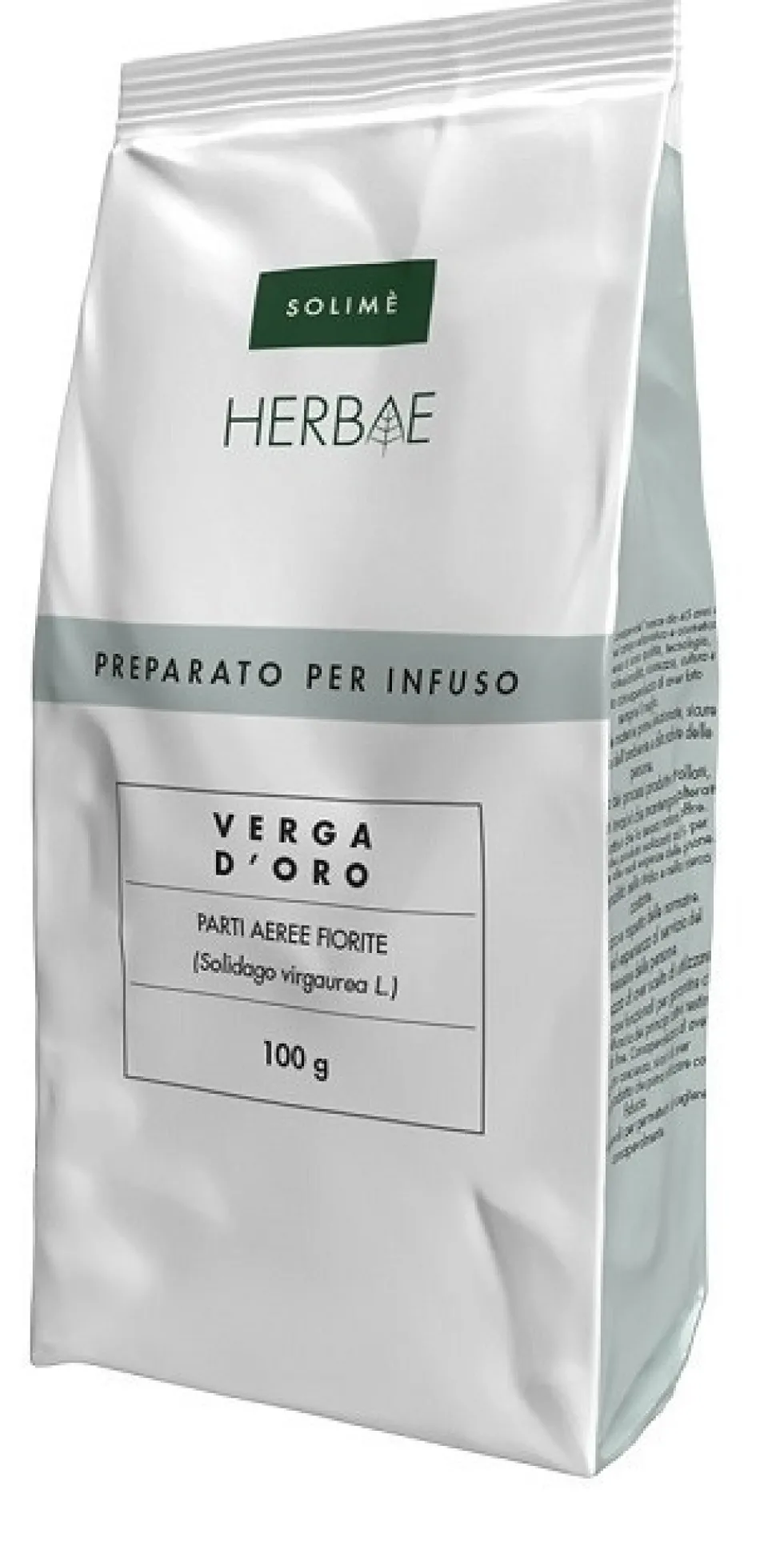 Solimè Verga d'oro - Verga d'oro Preparato per infuso sedativo per l'insonnia, 100 g