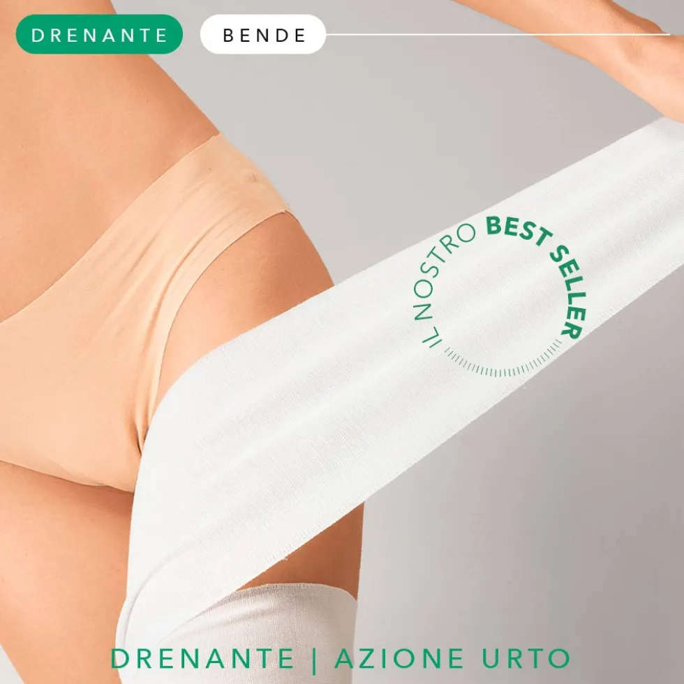 Somatoline Bende Drenanti - Trattamento urto riducente per il drenaggio dei liquidi, 2 bende