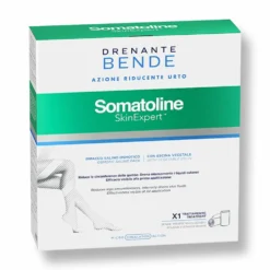 Somatoline Bende Drenanti - Trattamento urto riducente per il drenaggio dei liquidi, 2 bende