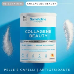 Somatoline Collagene Beauty Tropical Integratore in polvere per la pelle e i capelli, 198 g