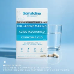 Somatoline Complesso Anti Age 3in1 Integratore per la pelle capelli e articolazioni, 45 compresse