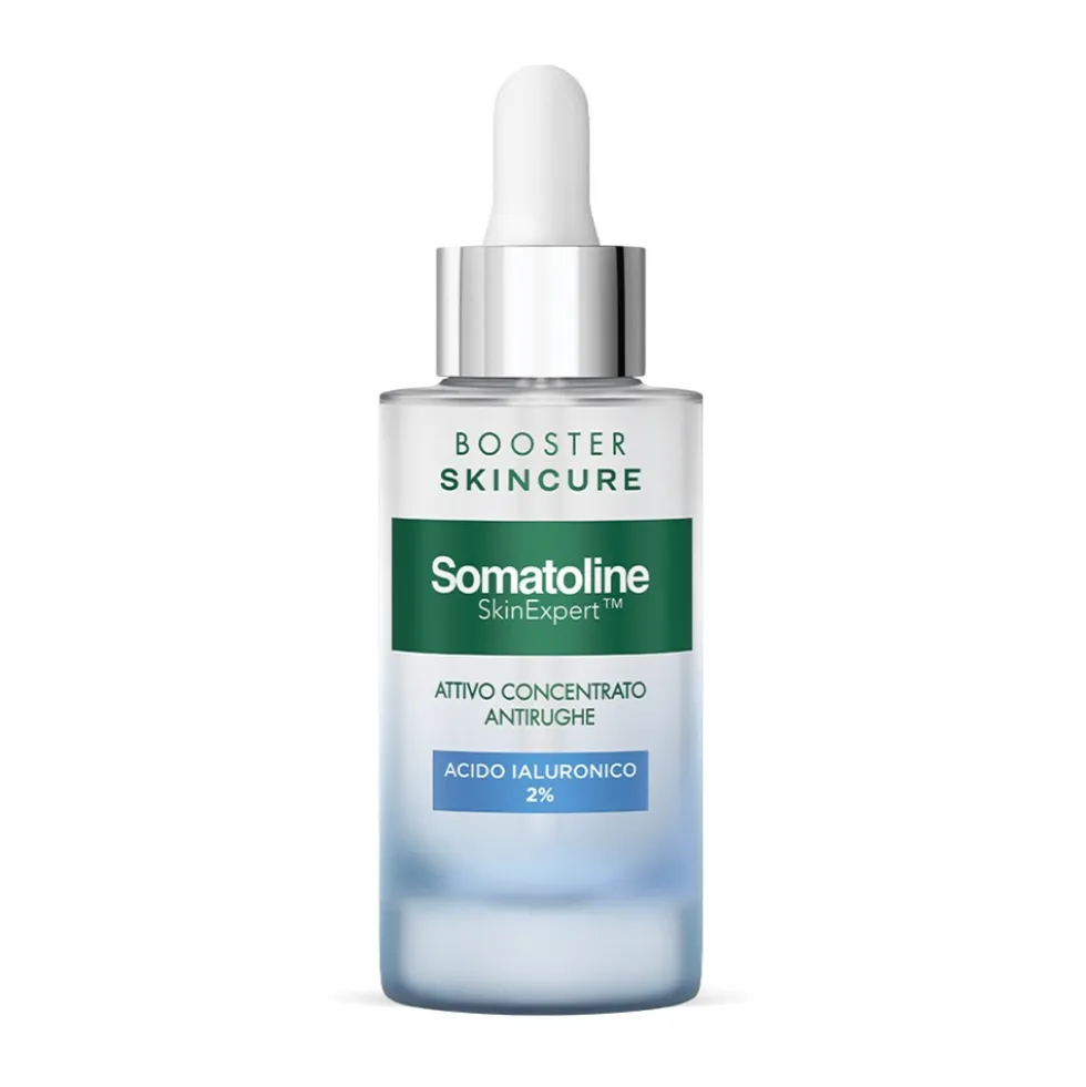 Somatoline Cosmetic Viso - Skincure Booster Antirughe con Acido Ialuronico, 30ml