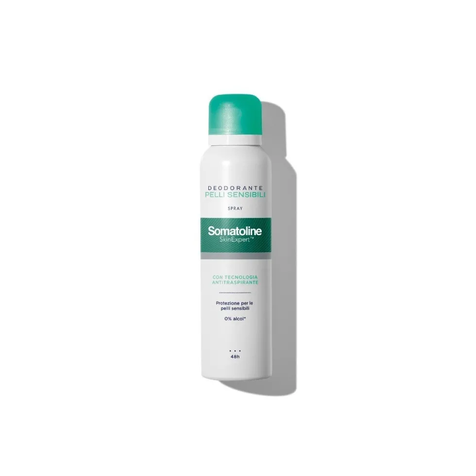 Somatoline Skin Expert Deodorante Spray Antitraspirante 48H per pelli sensibili, 150ml