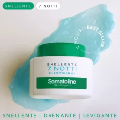 Somatoline SkinExpert Snellente 7 Notti Gel Fresco - Gel ad azione snellente e drenante, 400 ml