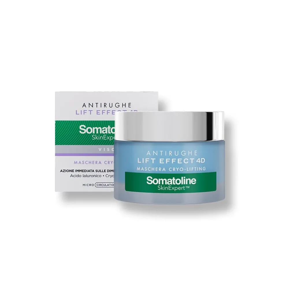 Somatoline Skin Expert Viso - Lift Effect 4D Maschera Cryo-Lifting Maschere Viso Effetto Ghiaccio Azione Lifting Immediata, 75ml