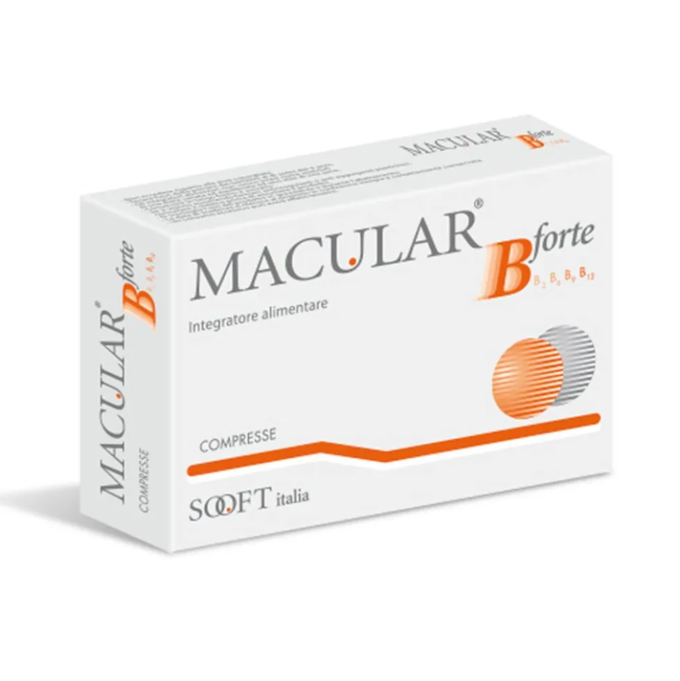SOOFT Macular B Forte Integratore Capacità Visiva, 20 Compresse