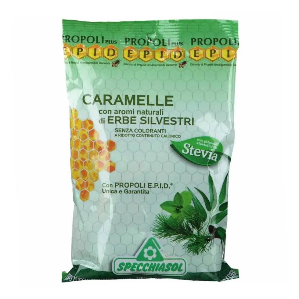Specchiasol Epid Caramelle Alle Erbe Silvestri, 24 pezzi