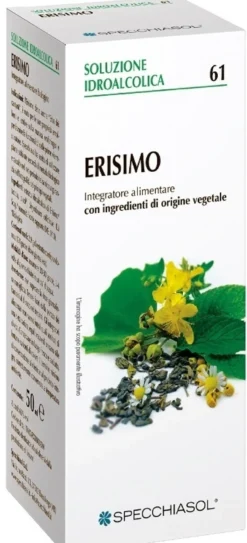 Specchiasol Erisimo 61 Soluzione idroalcolica lenitiva per la mucosa orofaringea, 50 ml
