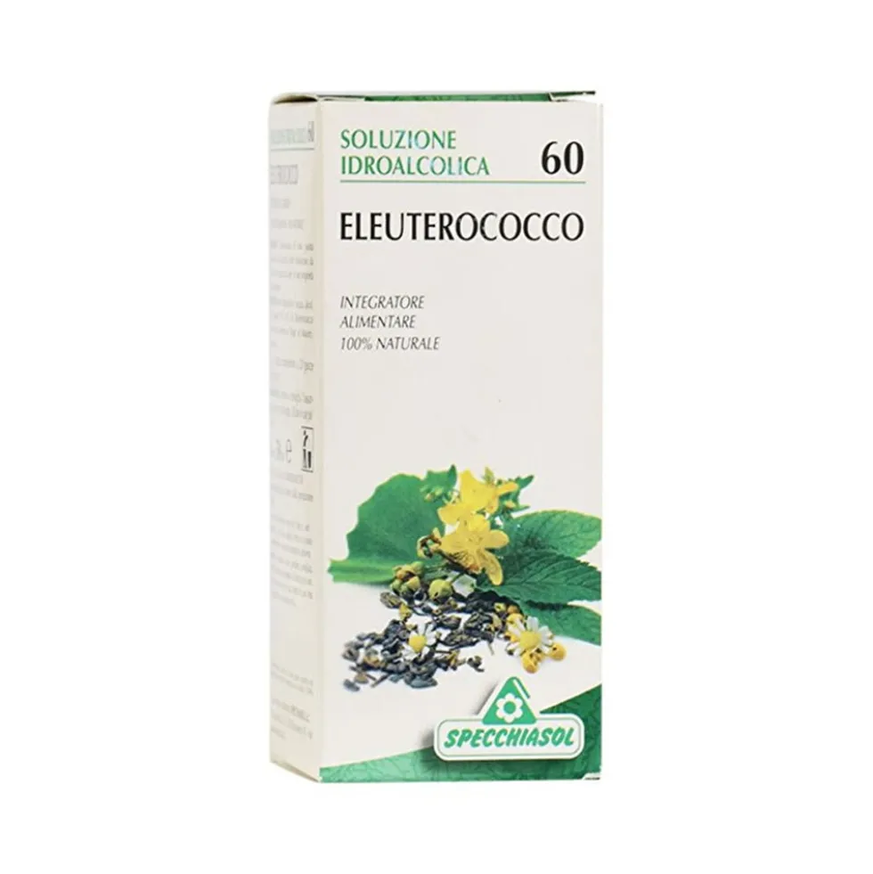 Specchiasol Soluzione Idroalcolica 60 Eleuterococco Integratore, 50ml