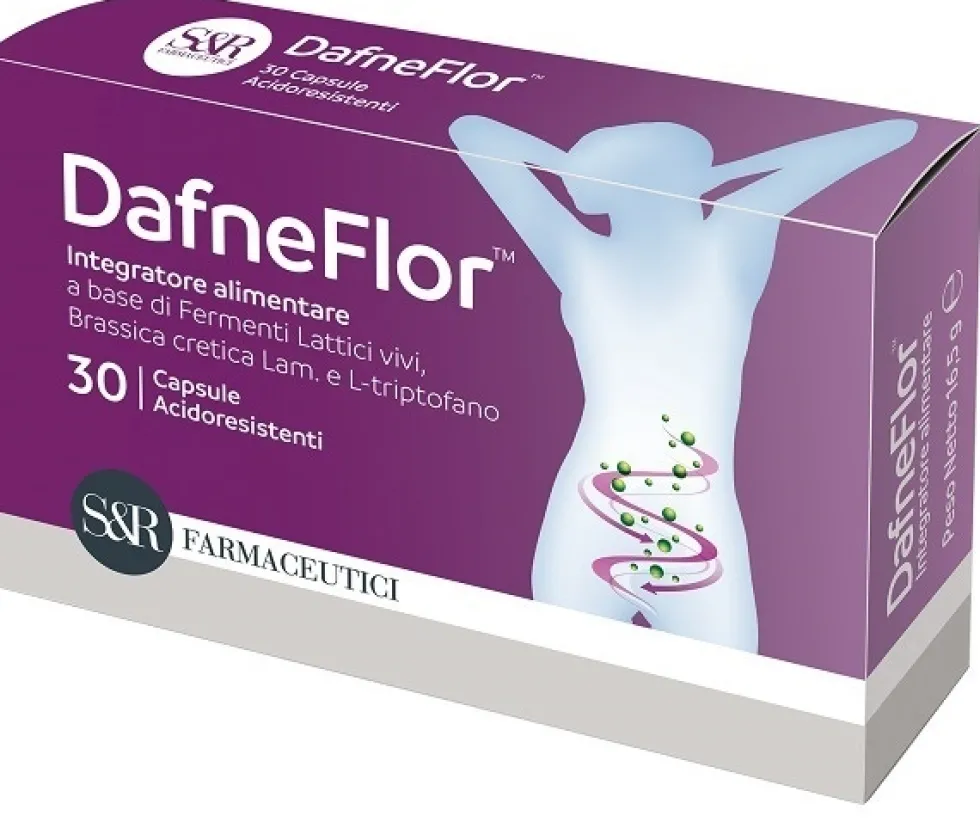 S&R Farmaceutici Dafneflor Integratore per l'equilibrio della flora batterica, 30 capsule