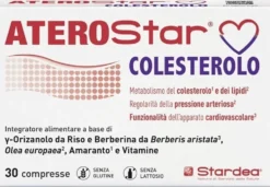 Stardea Aterostar Colesterolo - Integratore Aterostar colesterolo per il microcircolo, 30 compresse