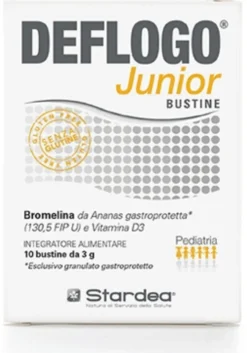 Stardea Deflogo Junior - Integratore per il drenaggio e microcircolo, integratore Stardea 10 bustine