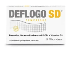 Stardea Deflogo SD - Integratore senza lattosio per il microcircolo e il drenaggio, 20 compresse