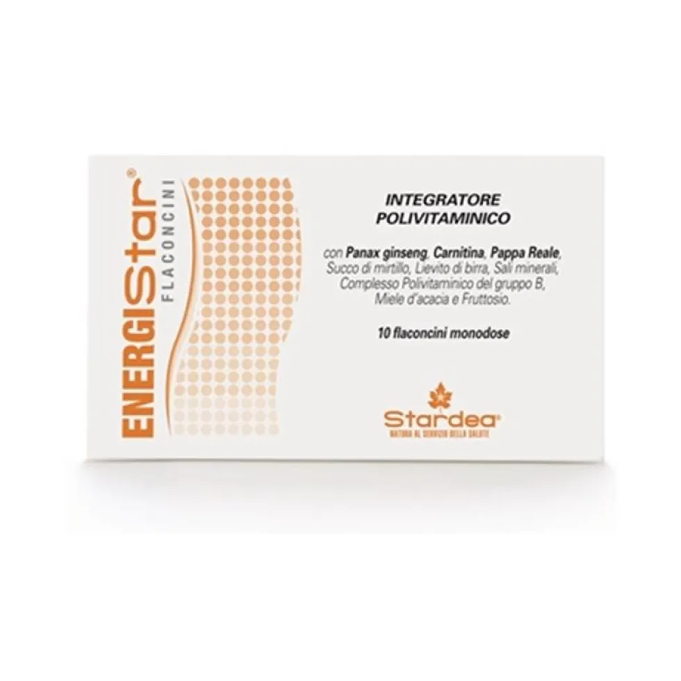 Stardea EnergiStar - Integratore alimentare per la stanchezza fisica e mentale, 10 flaconi da 10 ml