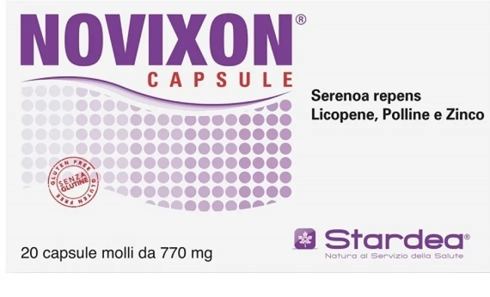 Stardea Novixon - Integratore antiossidante per la prostata, 20 capsule molli da 770 mg