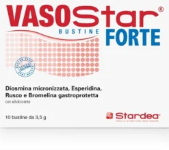 Stardea Vasostar Forte - Integratore per circolazione venosa e il microcircolo, 10 bustine da 3,5 g